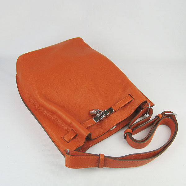 Replica Hermes Jypsiere 34 Togo Leather Messenger Bag Orange H2804 - 1:1 Copy - Click Image to Close